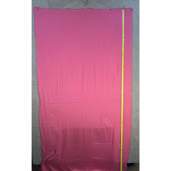 Pink Red Lightweight Shawl Scarves Set Of Two Solid Fringe Edge - Picture 6 of 9